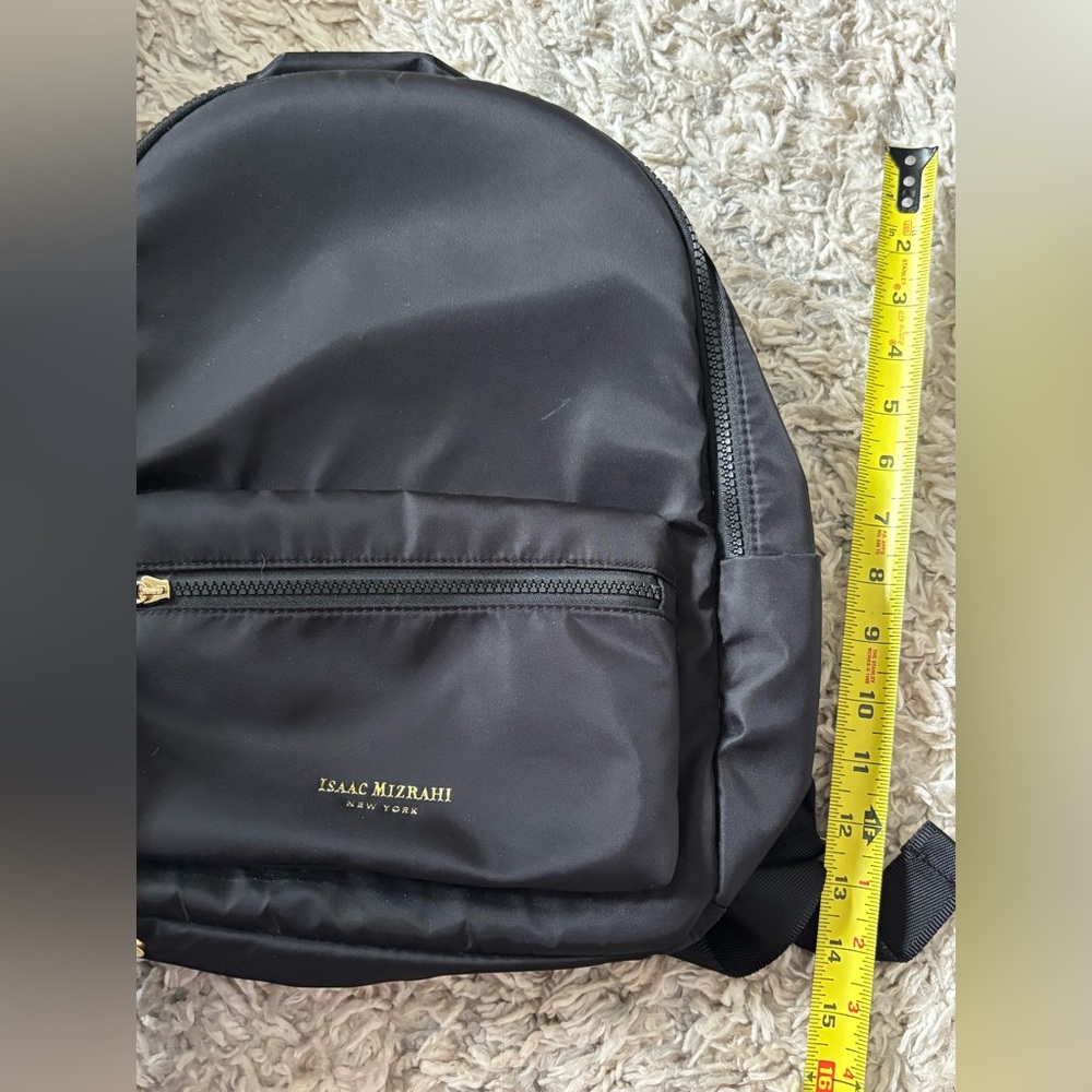 NEW tags Isaac Mizrahi BLACK Backpack small - Picture 9 of 12